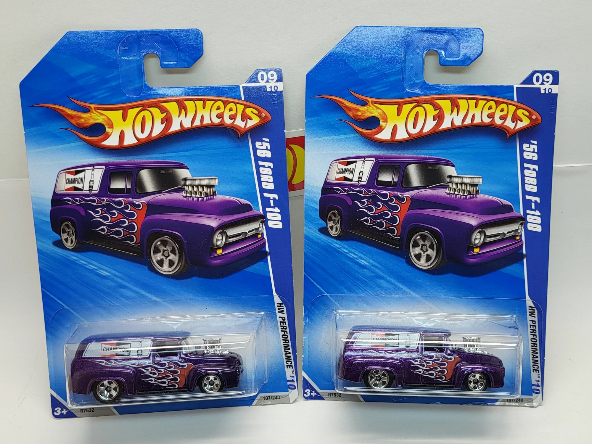 Hot Wheels 2010 56 Ford F-100 Pair!! Non mint cards | hobbyDB