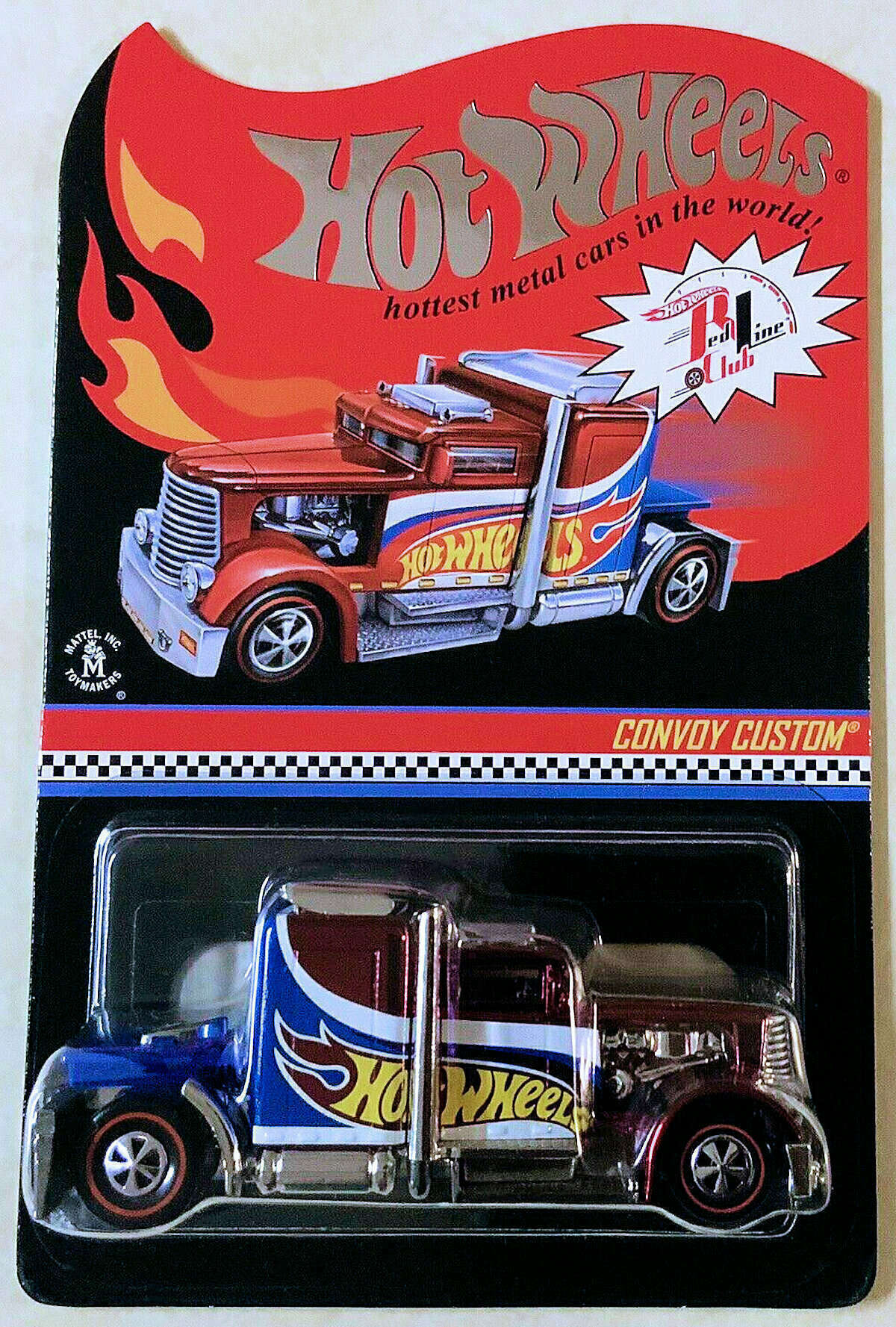 Hot Wheels Redline Club RLC Convoy Custom Red/White/Blue #589/5597