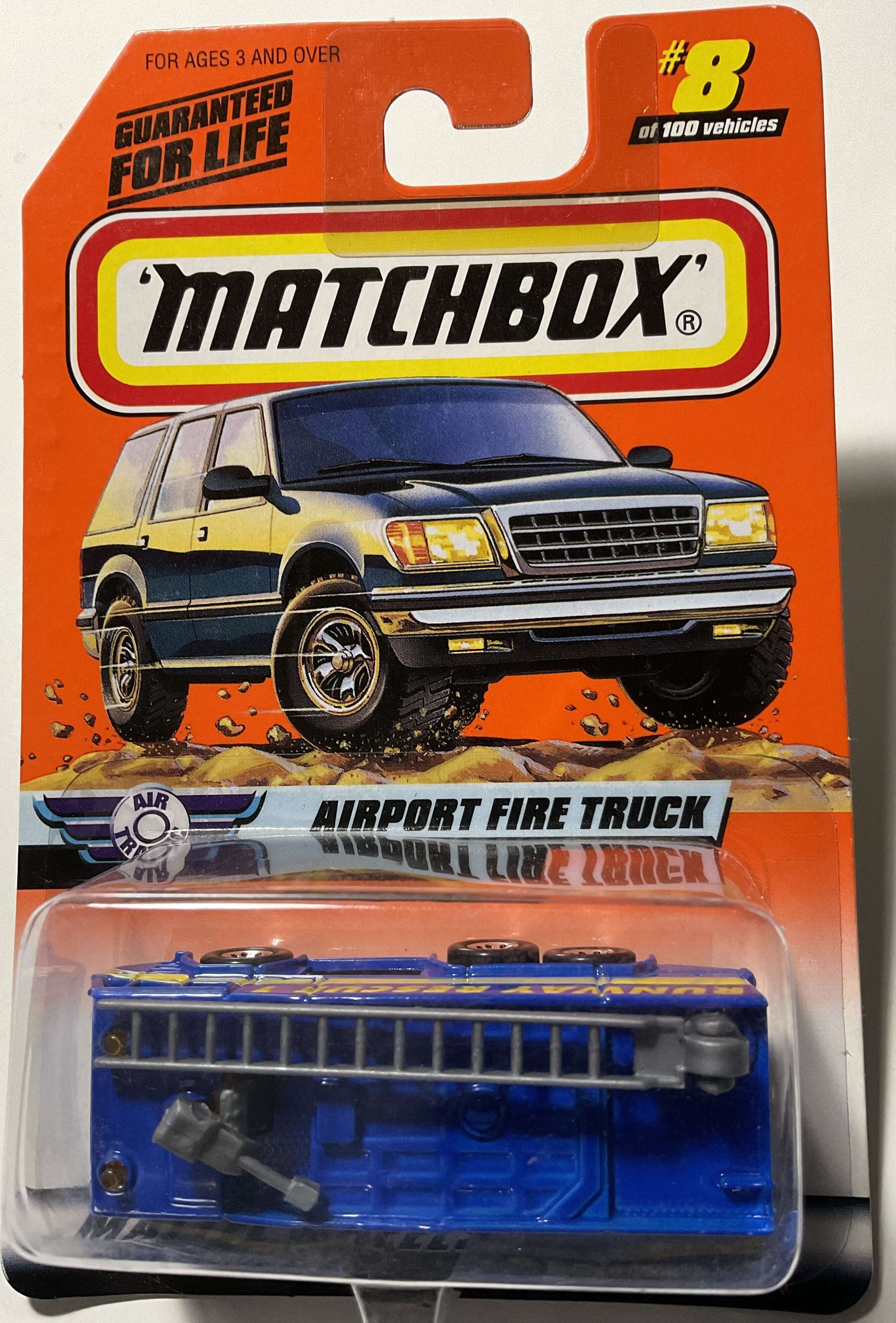 Matchbox airport fire store truck