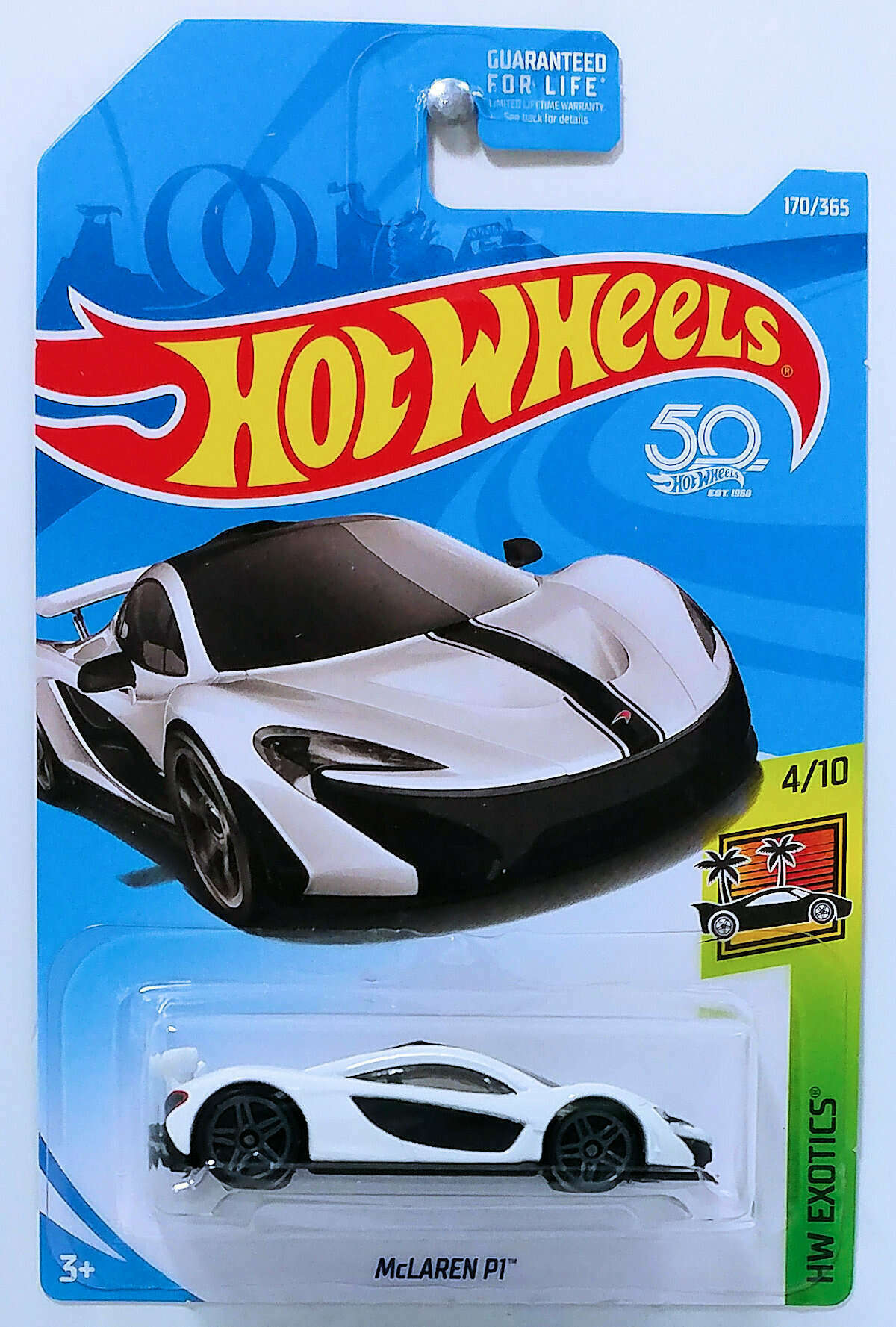 Hot Wheels 2018 HW Exotics McLaren P1 White 170 365 South Texas Diecast