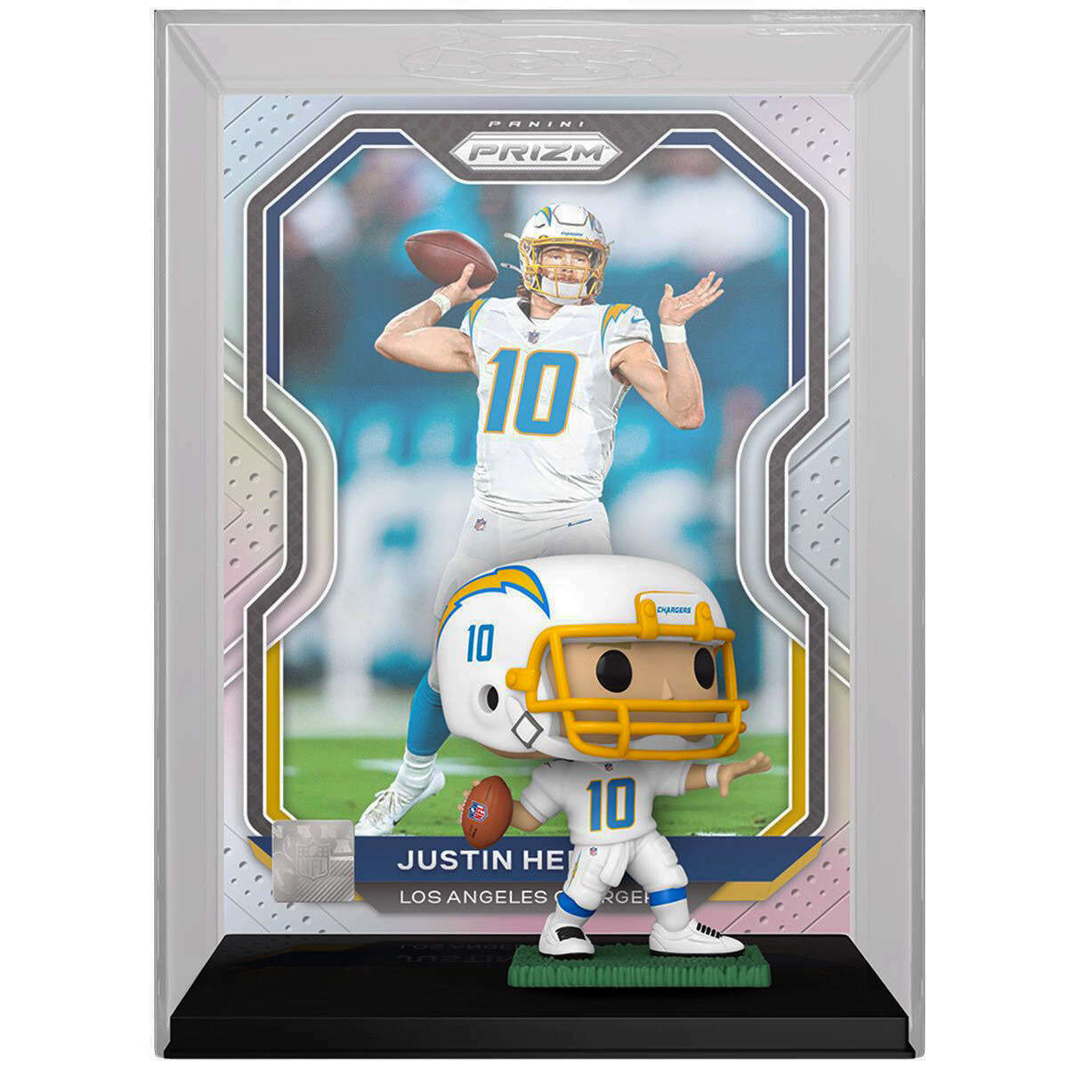 Justin Herbert (Panini Prizm) Los Angeles Chargers NFL Funko Pop Trading  Cards 08