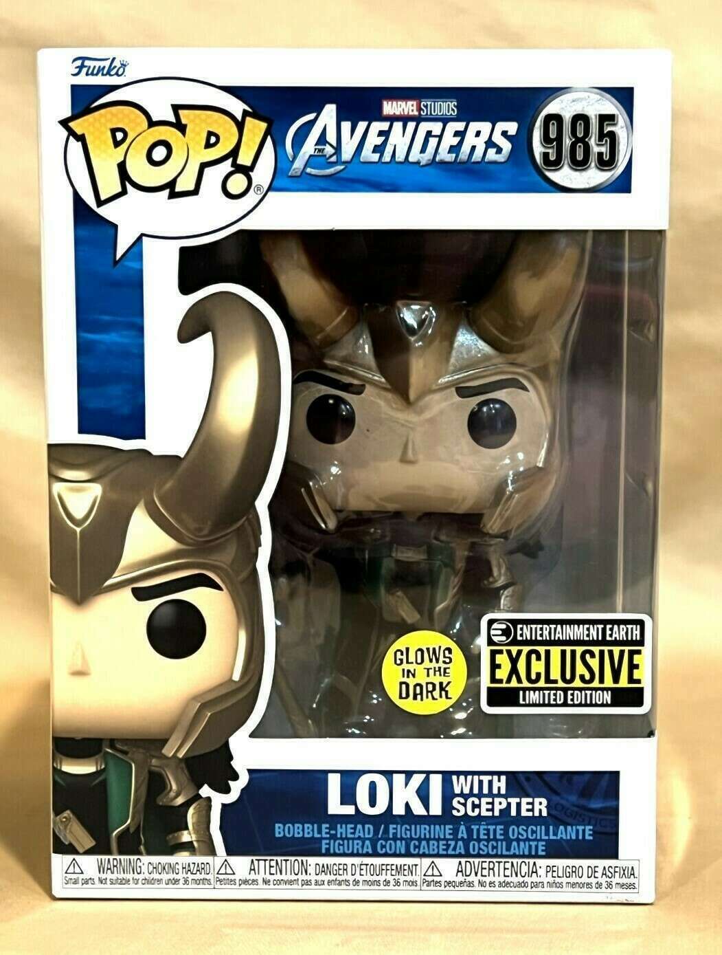 Funko Pop! Marvel: Avengers - Loki with Scepter Entertainment Earth  Exclusive