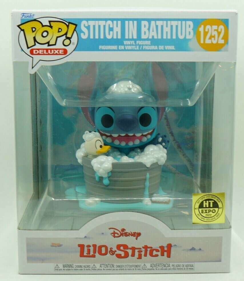 Funko POP Disney Lilo And Stitch Stitch In Bathtub Exclusive Blue