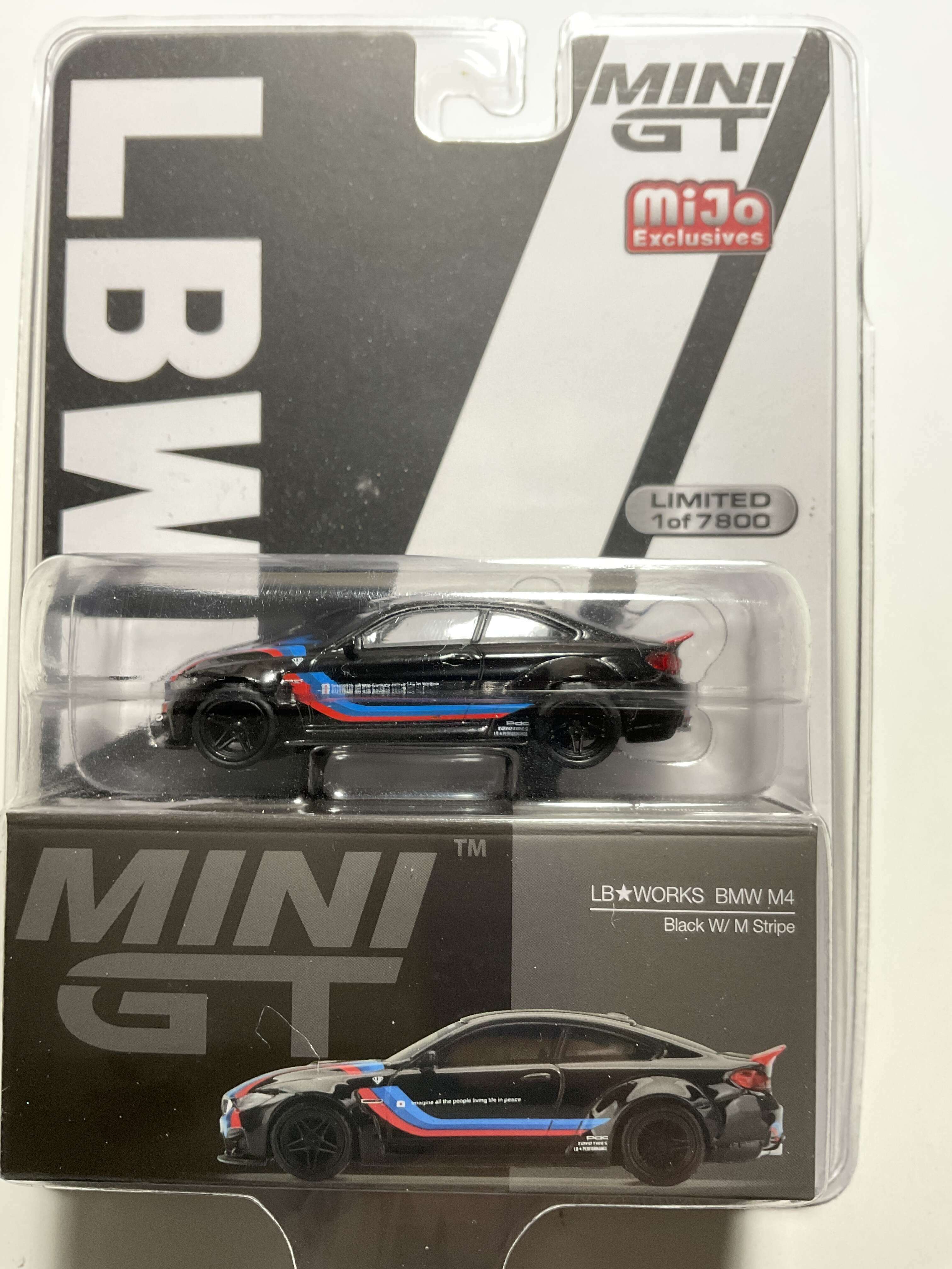MINI GT LB☆WORKS BMW M4 ブラック/Mストライプ 北米限定
