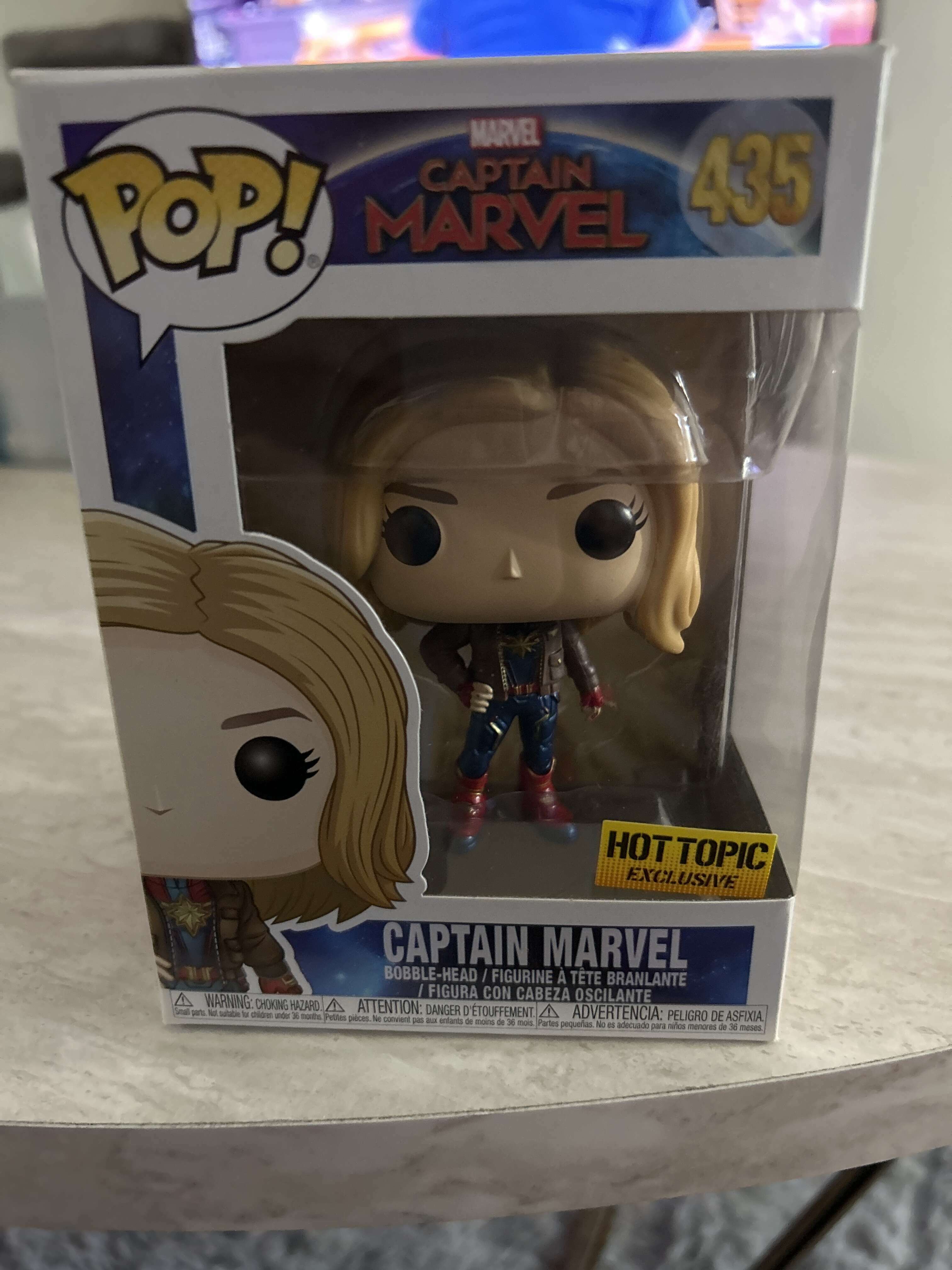 Captain marvel with jacket funko top