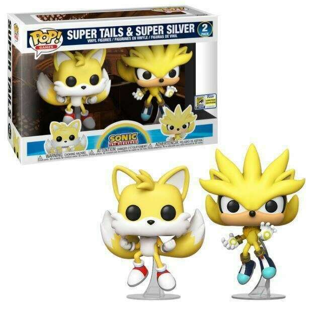 Funko POP Super Tails Super Silver 2 Pack SDCC 2020 Sonic The