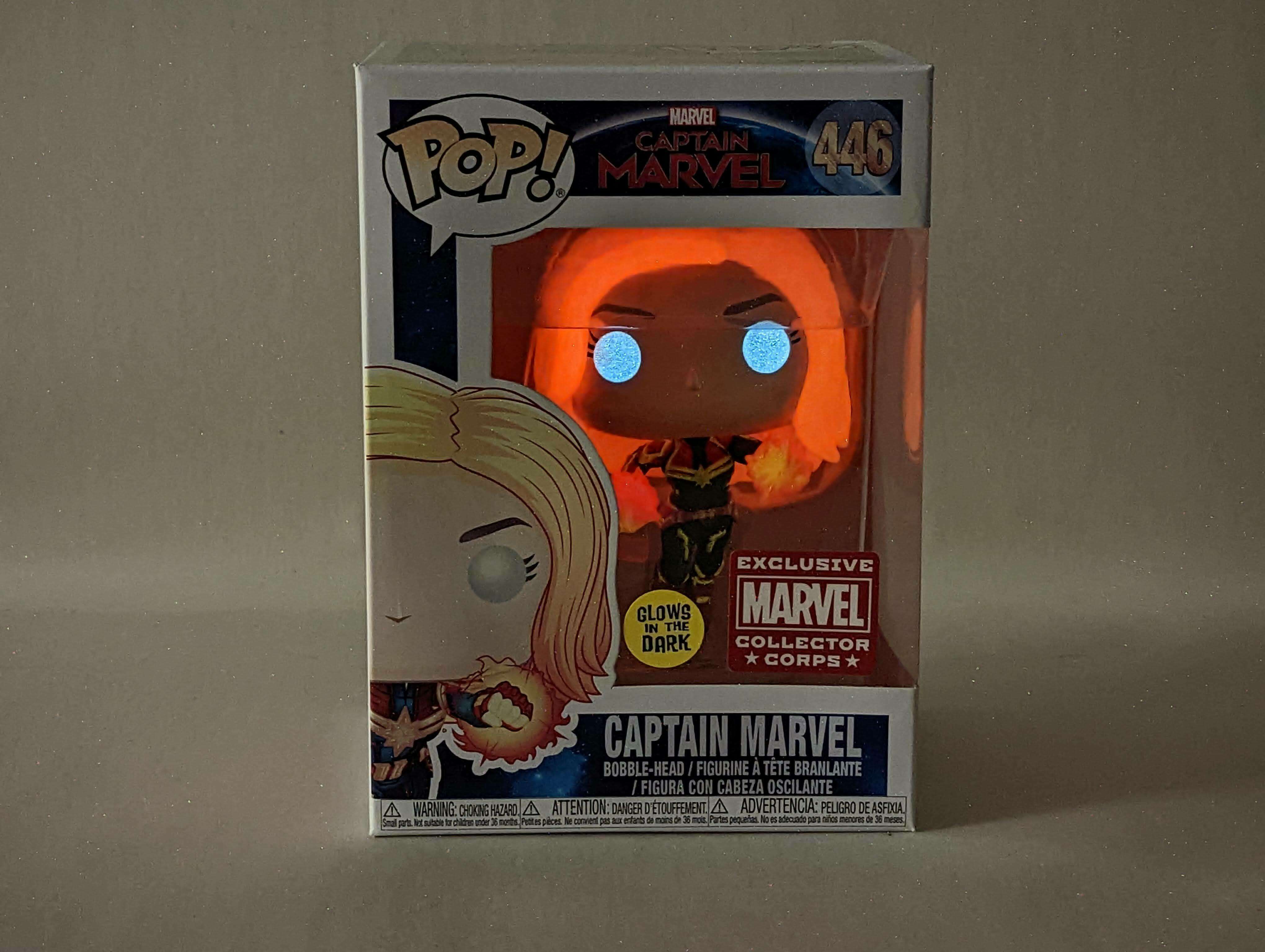 Captain marvel flying pop top