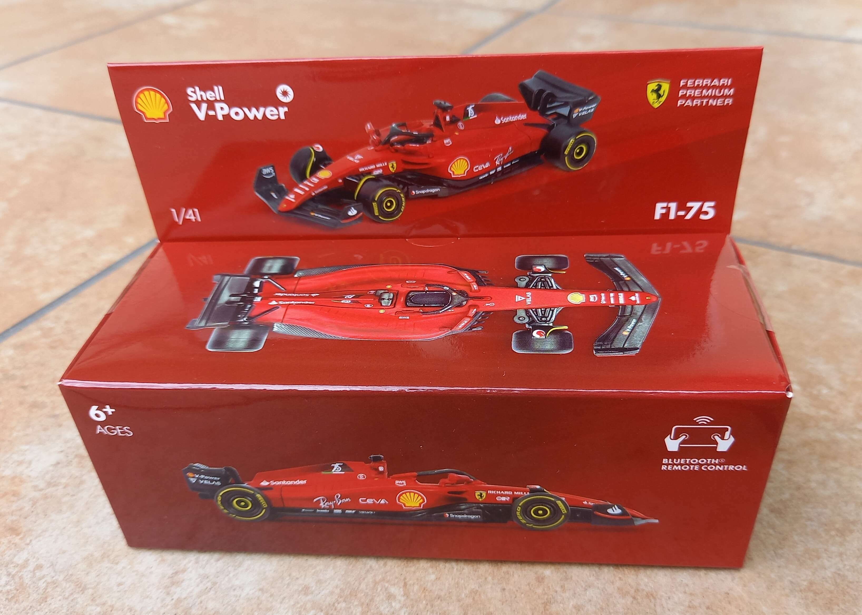 Ferrari F1 75 Bburago Shell V Power The Toy Peddler