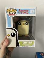 FunkoPop！87 GUNTER ガンター Funko Pop! TV: Adventure Time - Gunter with Pop Protector