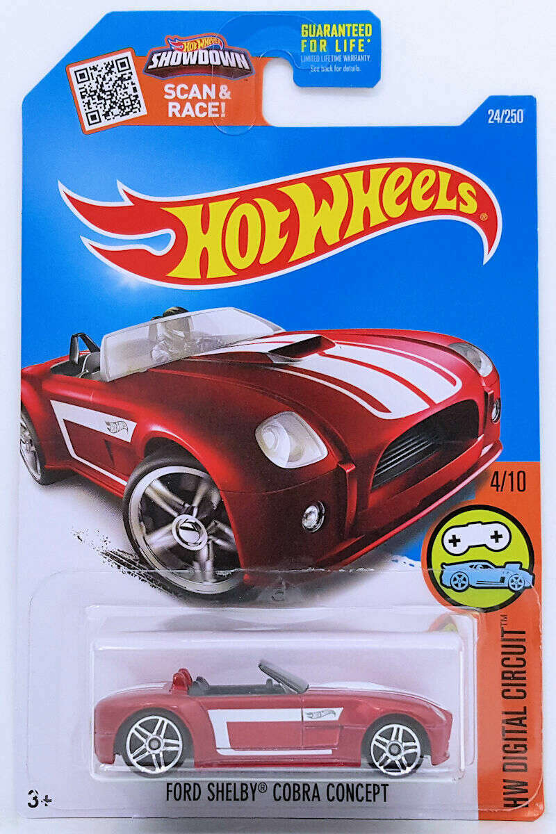 Ford Shelby Cobra Concept RED WITH WHITE STRIPES PR5 hobbyDB