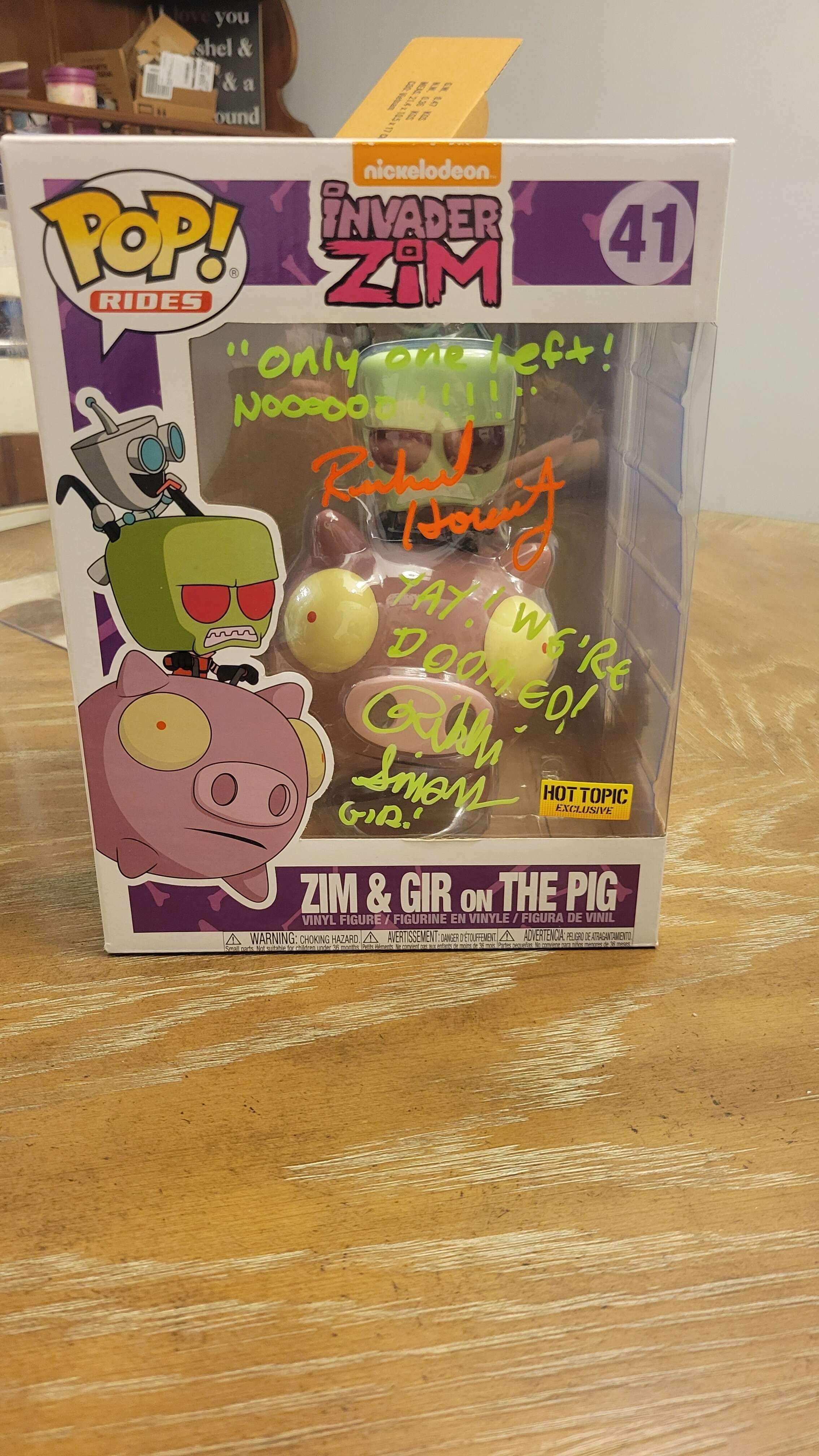 Funko pop zim and gir on the pig on sale