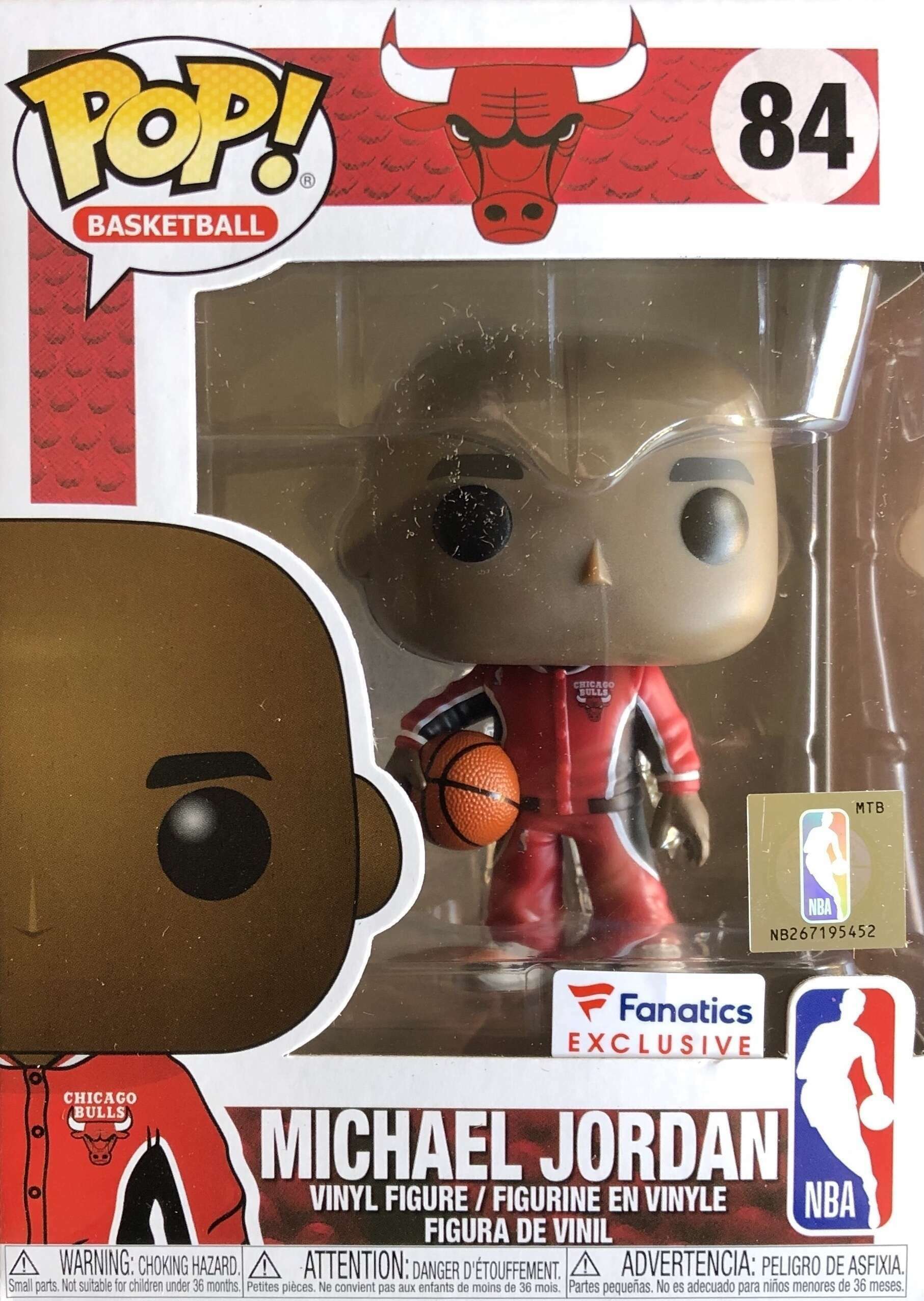 Michael Jordan Red Warm Ups Fanatics hobbyDB
