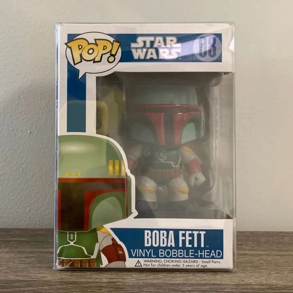 VAULTED POP Star Wars S2 Boba Fett 08 Blue box large letter