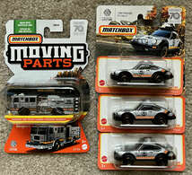 2023 Matchbox 70 Yrs Special Edition 85 Porsche 911 Rally X3 Moving Parts Seagrave Fire Truck Collectibles for sale