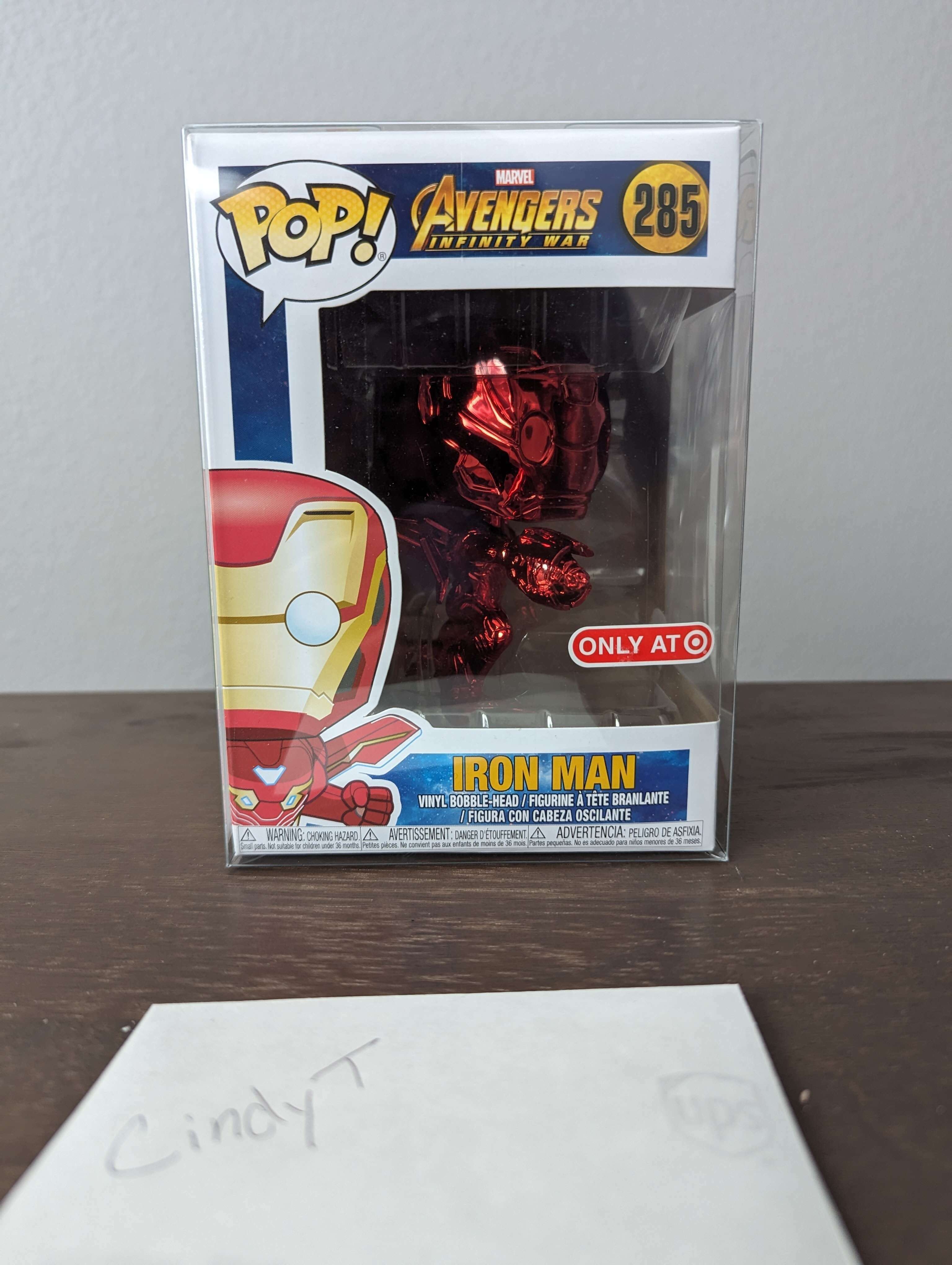 Iron man red shop chrome pop