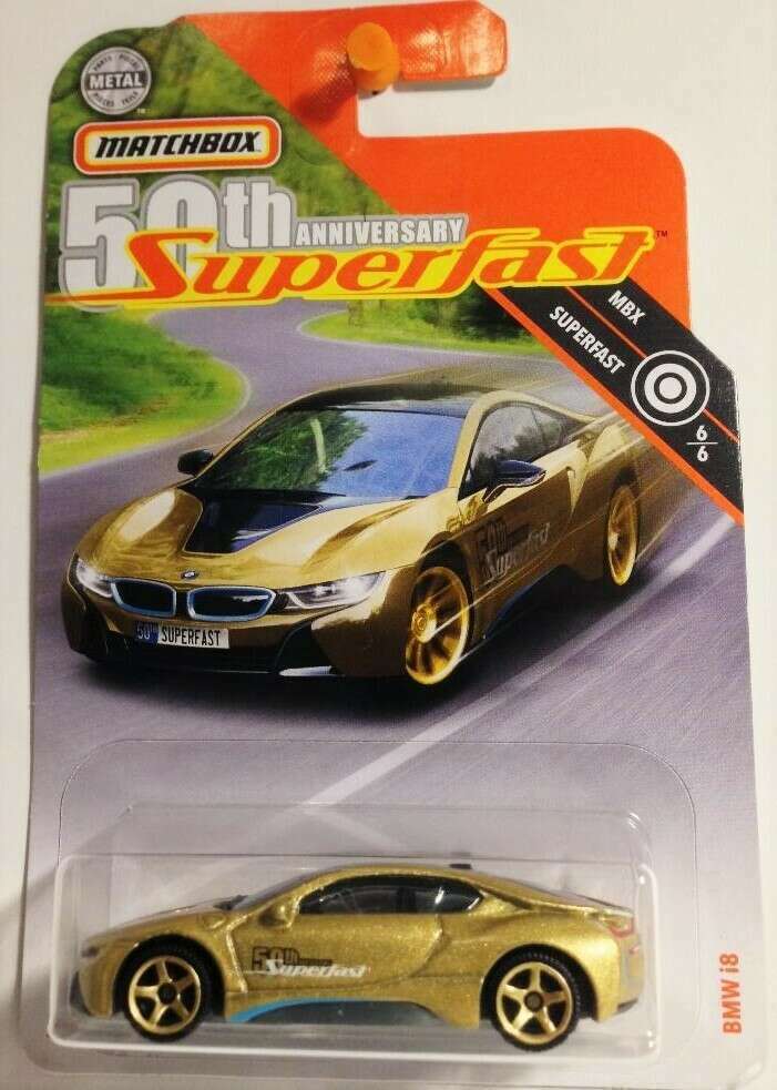 16 BMW i8 2019 Matchbox Superfast Gold Series 6 6 MATCHBOX
