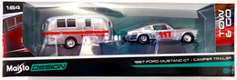 Maisto Tow & Go 1967 Ford Mustang GT & Camper Trailer Collectibles for sale