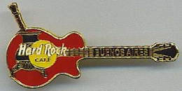 Red & Gold Les Paul with Black Mate - Black Neck Collectibles for sale