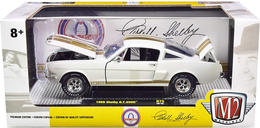 M2 1/24 1966 Shelby G.T.350, WHITE WITH GOLD STRIPES Collectibles for sale
