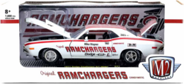 M2 1/24 1971 Dodge Challenger R/T HEMI, WHITE/RED RAMCHARGERS Collectibles for sale