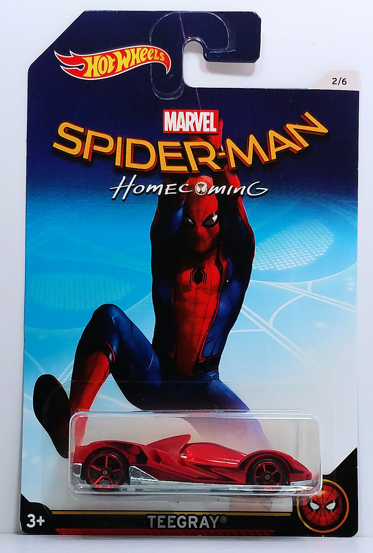 Teegray 2017 Hot Wheels Spider Man Homecoming 2 6 WALMART EXCLUSIVE bkalland