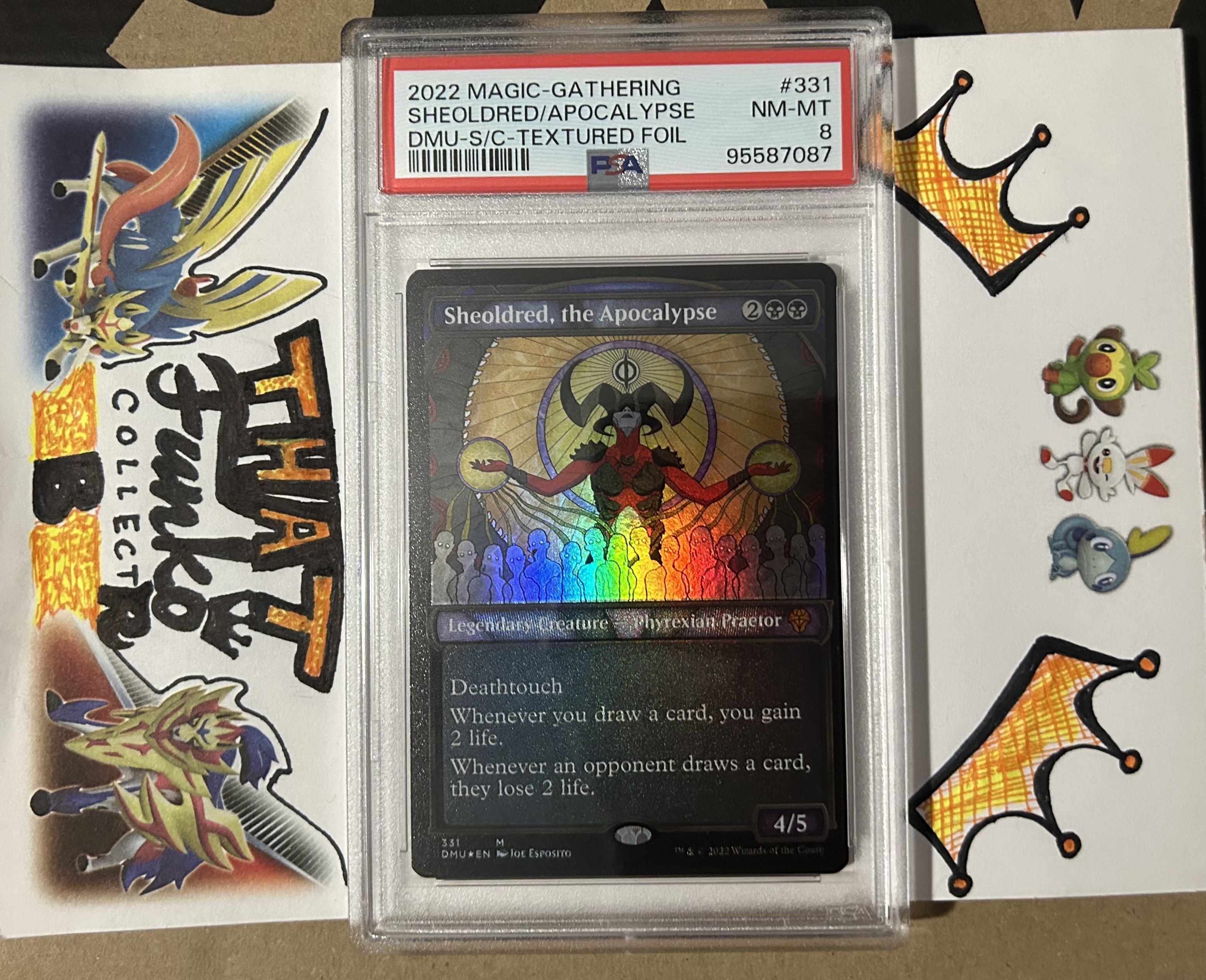 PSA 8 NEAR MINT (NM) - MINT Textured Foil Sheoldred, the