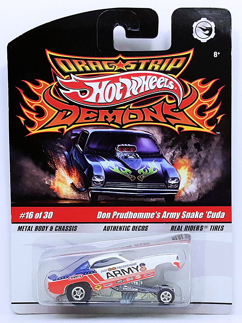 ミニカー DON PROUDHOMME'S ARMY SNAKE CUDA Hot Wheels Drag Strip Demons Don Prudhomme's Army Snake Cuda