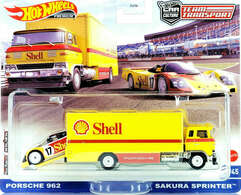 HW TEAM TRANSPORT, Porsche 962 - Sakura Sprinter, YELLOW, #45 Collectibles for sale