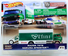 HW TEAM TRANSPORT Mazda 787B - Sakura Sprinter, GREEN/WHITE #16 Collectibles for sale