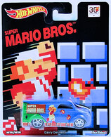 Hot Wheels Premium Super Mario Brothers NES Dairy Delivery Real Riders Metal Car Culture Mint Sealed Collectibles for sale