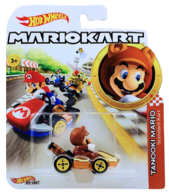 Hot Wheels Mario Kart Tanooki Mario Standard Kart Mint Sealed Collectibles for sale