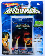 HW'S 2005 ACCELERACERS TEKU Battle Spec 5 OF 9 G8088 Dk Blue w/ Orange Spoiler 3 Game Cards VG  3 CREASES Collectibles for sale