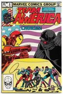 Team America #9 (1983) *Marvel Comics / Cover Artwork By Dave Simons / Iron Man* Collectibles for sale