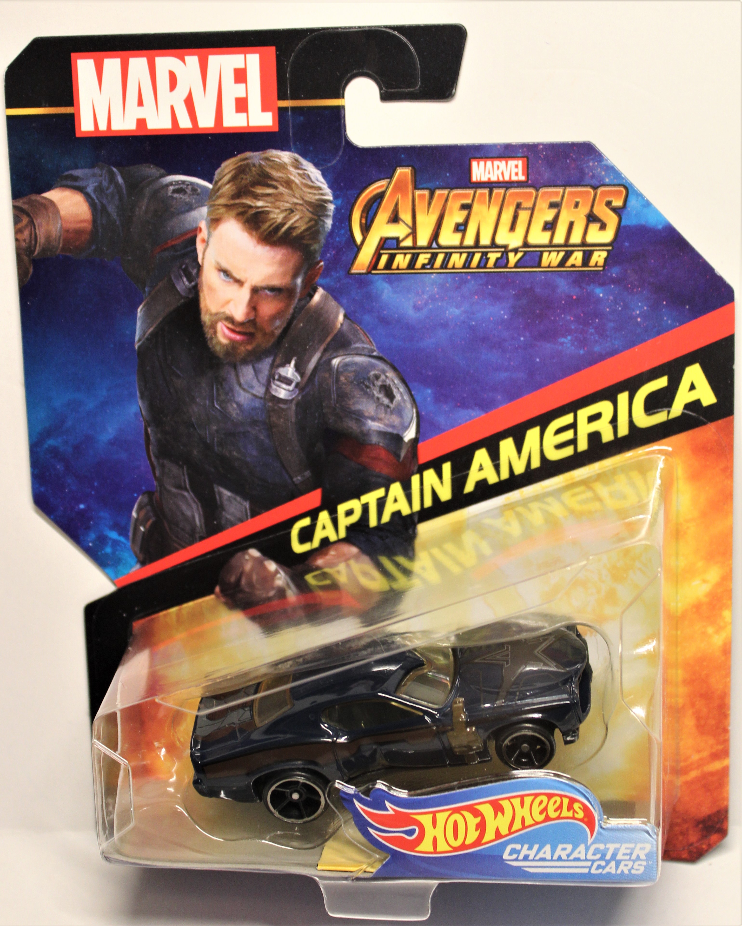 Hot Wheels Character Car 1:64 Scale Marvel Avengers Infinity War CAPTAIN AMERICA 