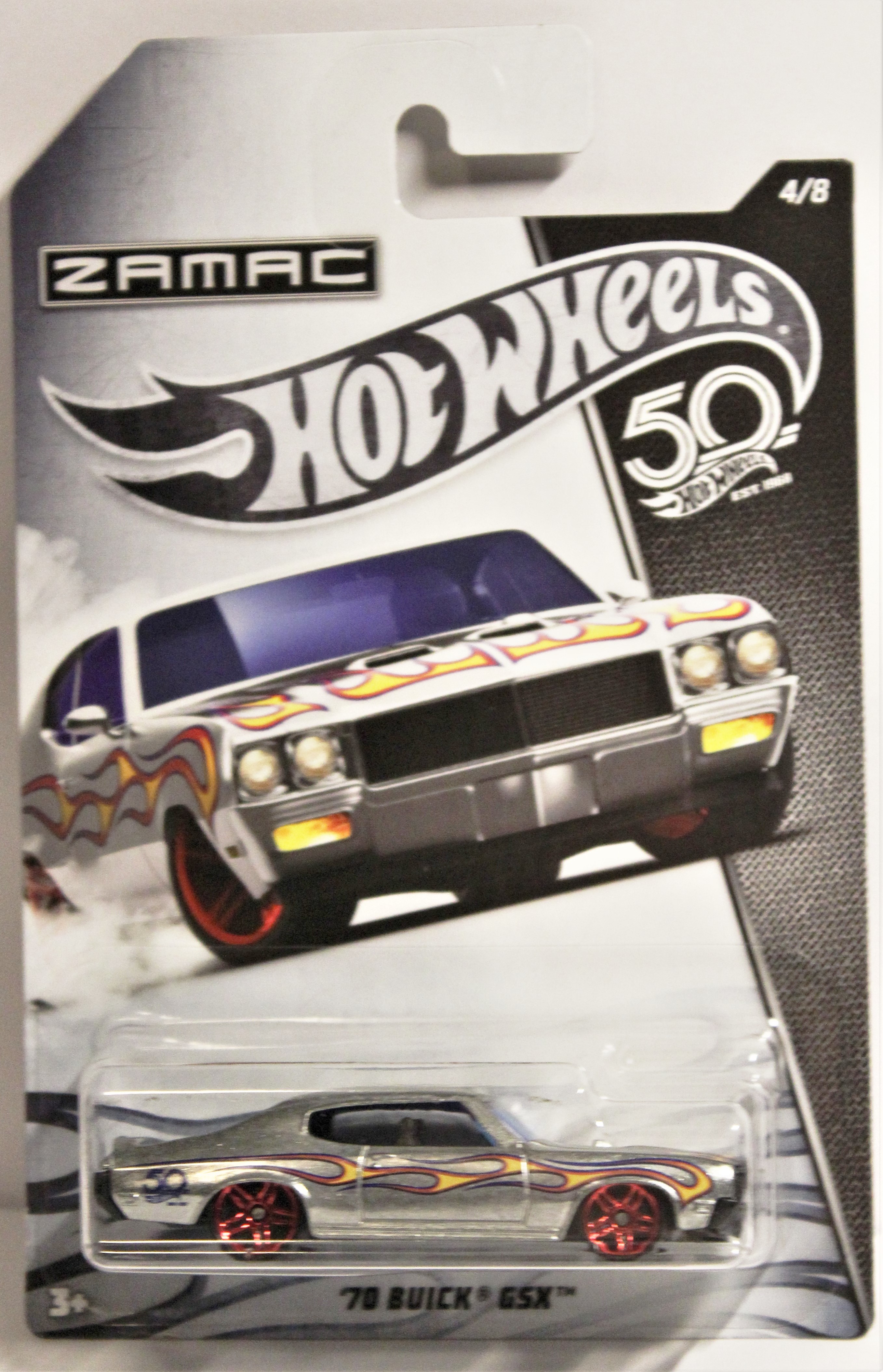 Hot Wheels 2018 50th anniversary zamac series 70 1970 buick gsx 4 8 