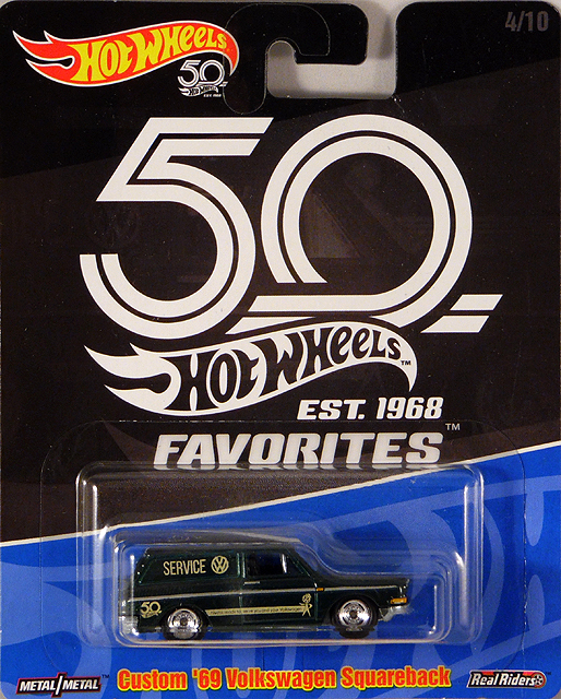 69 Volkswagen Squareback Hot Wheels 50th Anniversary Favorites