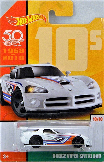 Dodge Viper SRT10 ACR 2018 Hot Wheels 50th Anniversary Throwback