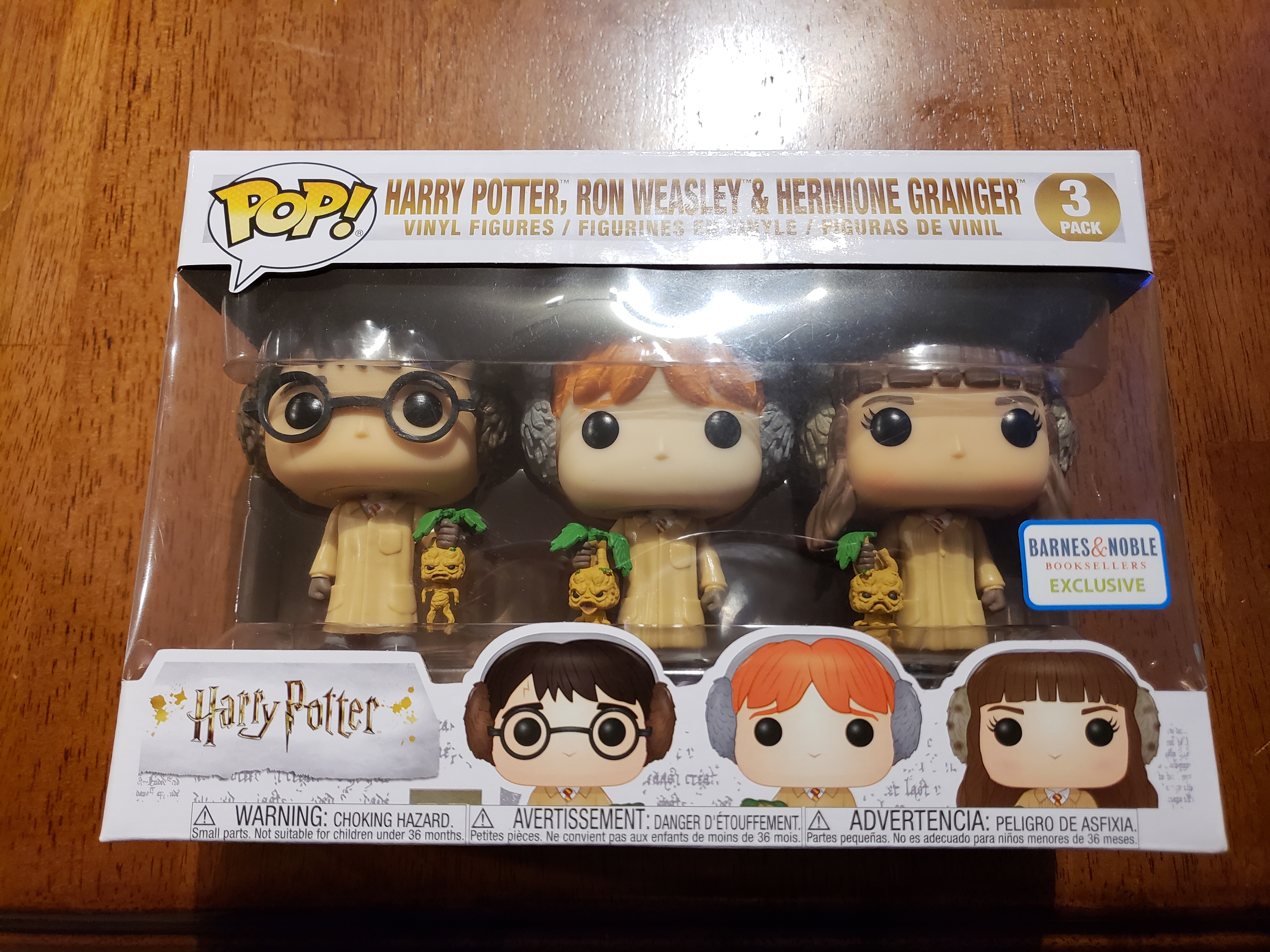 Funko POP! Harry Potter Ron Weasley Hermione Granger 3 Pack Special