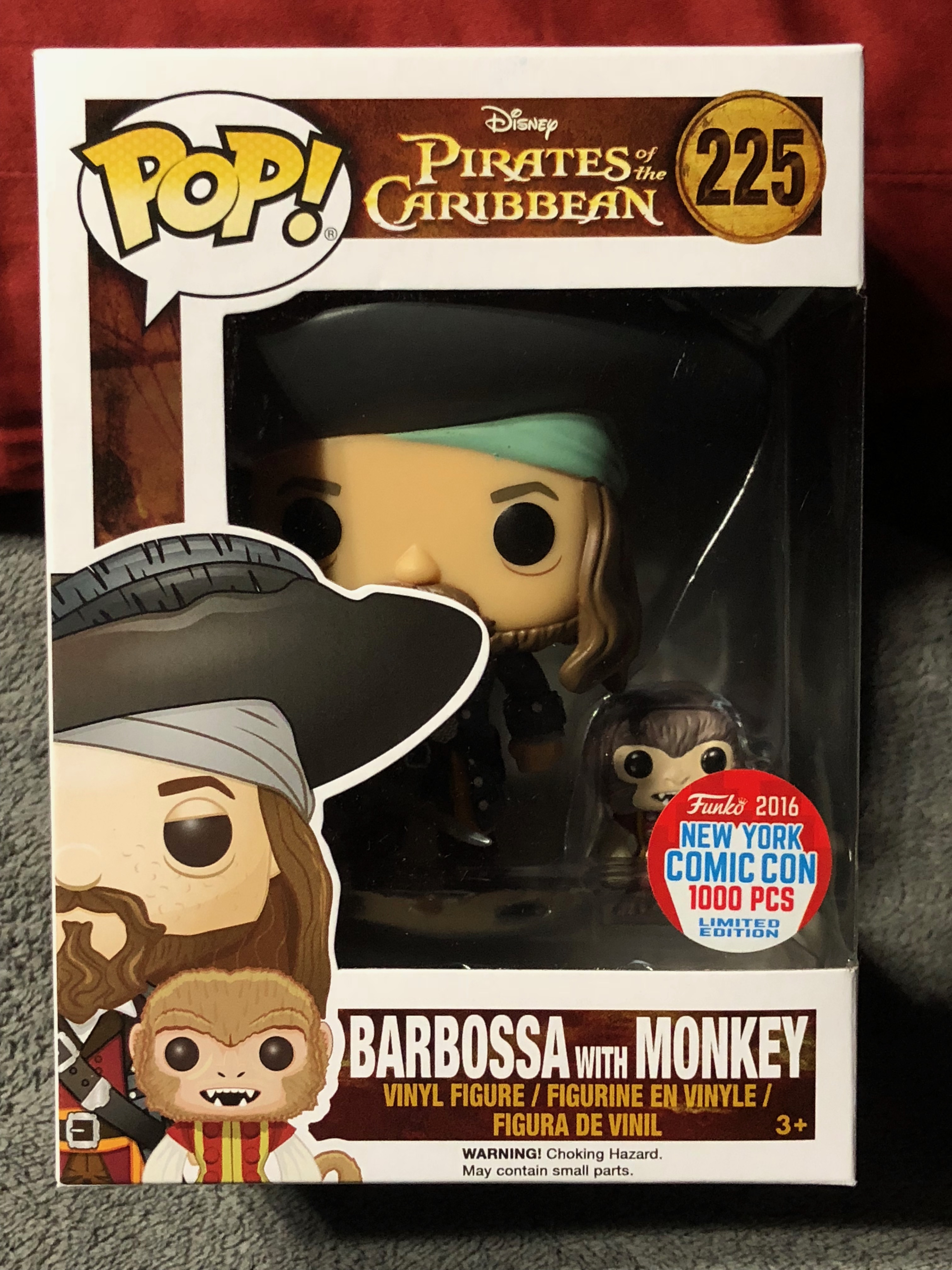 Barbossa with monkey funko pop store
