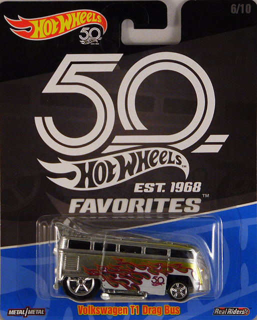 Hot wheels t1 sales drag bus 50th anniversary