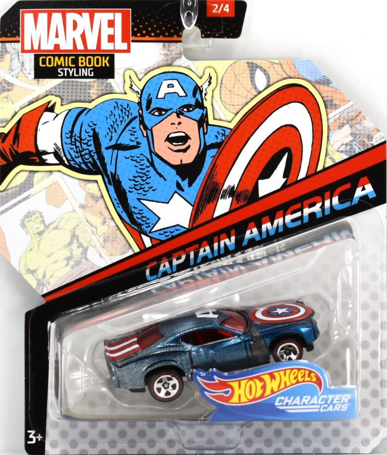 GMH99-0910 Details about   Hot Wheels Character Cars CAPTAIN AMERICA 2019, Mattel, Marvel 