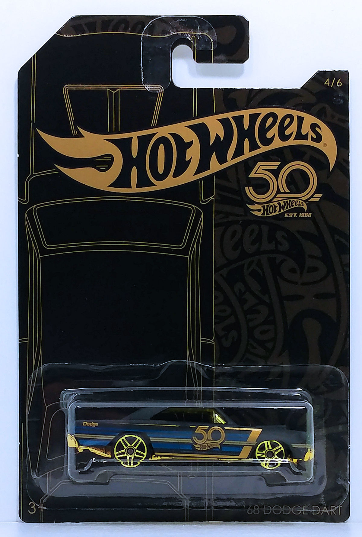 Hot Wheels 50th Anniversary '68 Dodge Dart on Card for sale online 