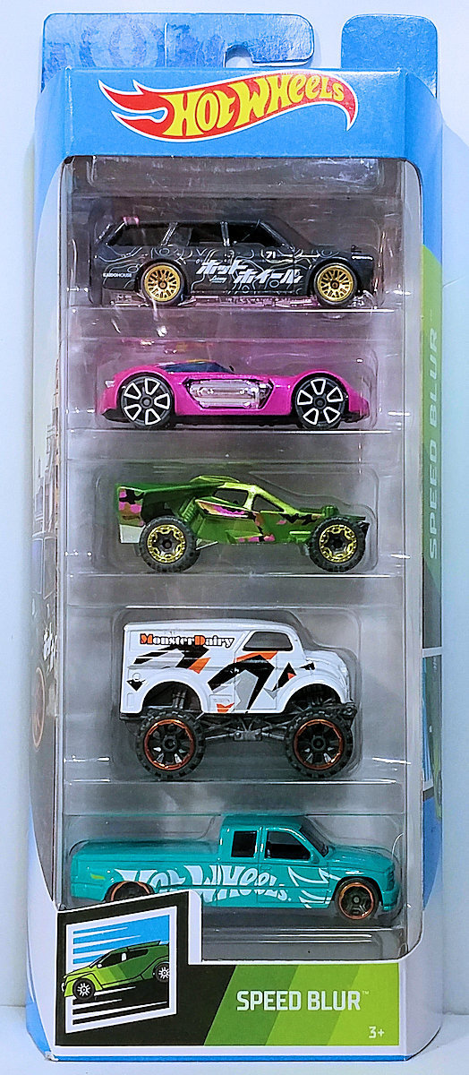 2018 hot wheels speed blur 5 pack with 71 datsun 510 wagon 