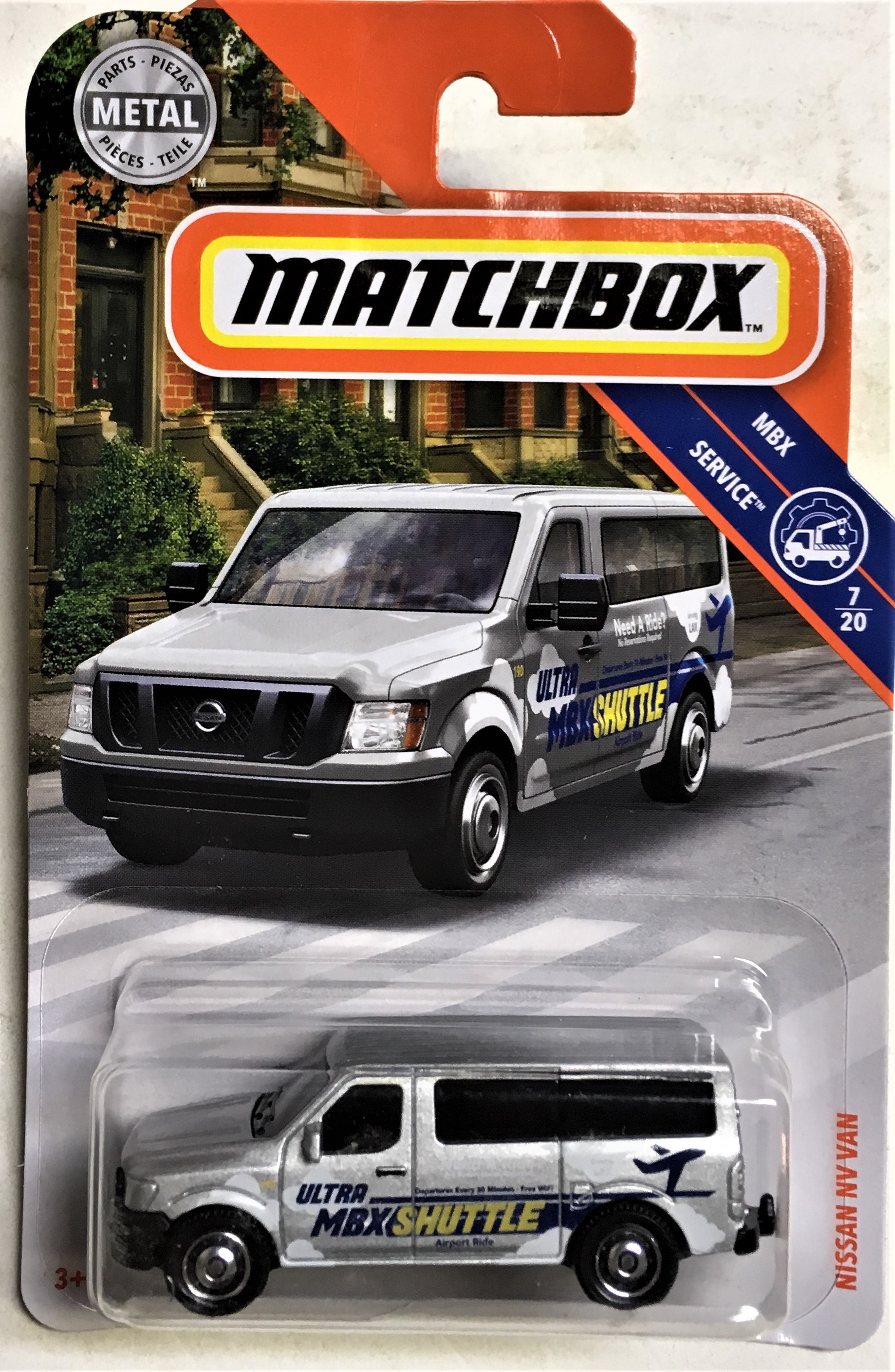 HD4 MXB Shuttle Nissan NV Van 2019 Matchbox Case L & K 