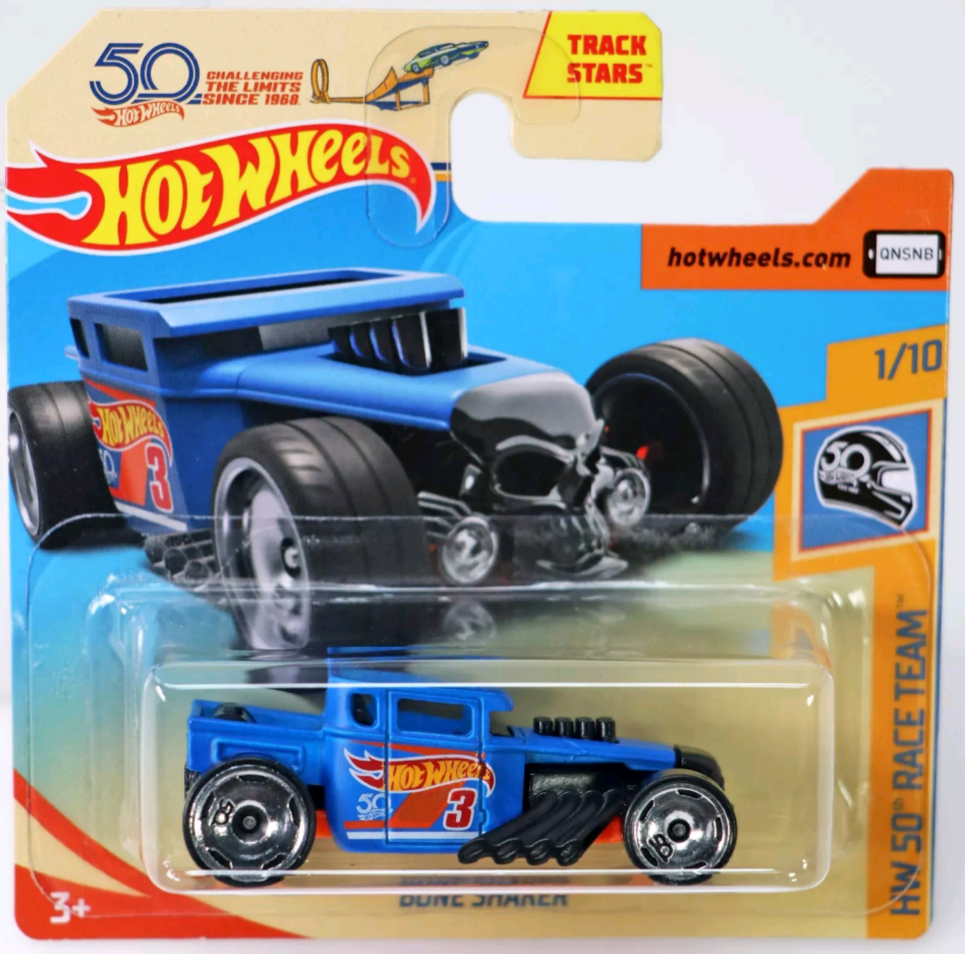 2018 Hot Wheels HW 50TH RACE TEAM 1/10 Bone Shaker 258/365 