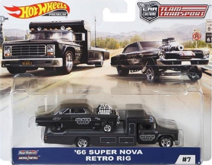 HOT WHEELS Team Transport ‘66 Super Nova Retro Rig #7 