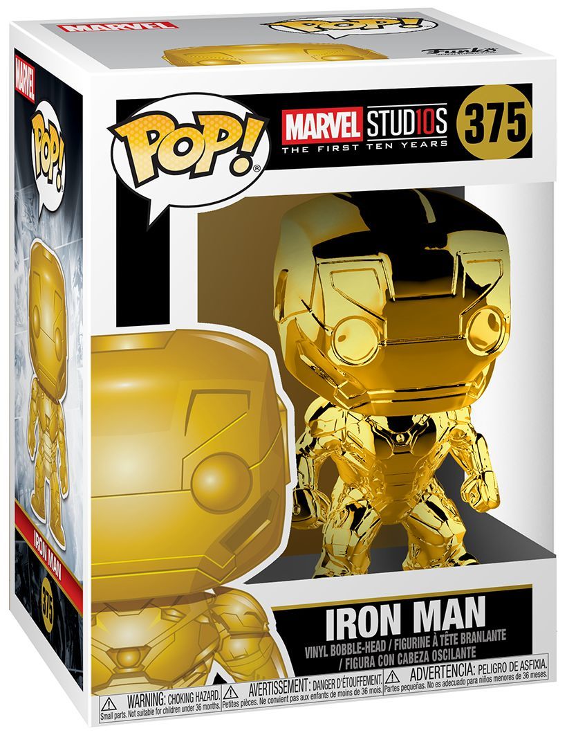 Marvel Studios Funko Pop 9cm Neu & OVP Iron Man Chrome Gold 