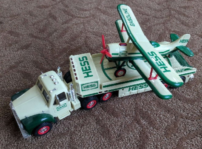 hess toy truck and airplane 2002