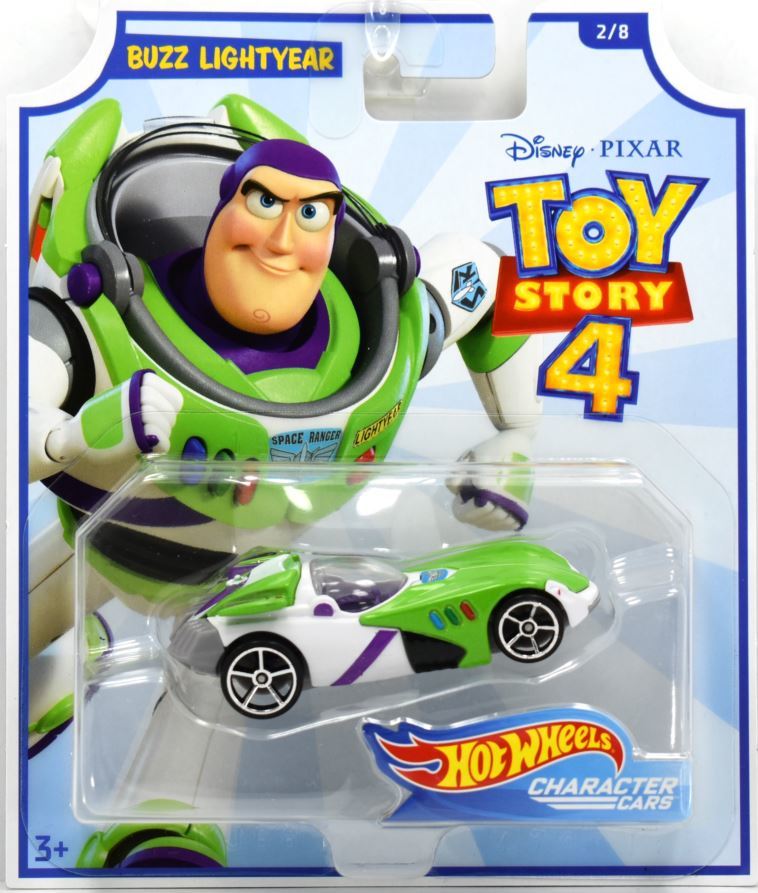 Buzz Lightyear 2/8 2019 Hot WheelsToy Story 4 Character Cars Mix B 