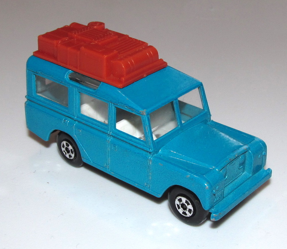 Repro Box Matchbox 1:75 Nr.12 Safari Land Rover blau 